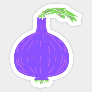 Purple Onion Sticker